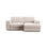 Pola 2-Sitzer Ecksofa, Rechte Seite, aus Samt oder Strukturstoff, 226x158 cm - ZEN ZONE Furniture