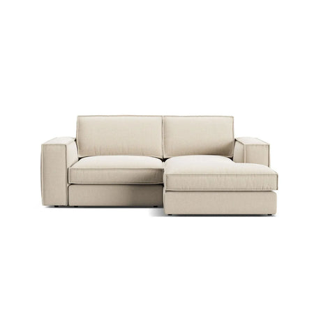 Pola 2-Sitzer Ecksofa, Rechte Seite, aus Samt oder Strukturstoff, 226x158 cm - ZEN ZONE Furniture
