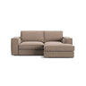 Pola 2-Sitzer Ecksofa, Rechte Seite, aus Samt oder Strukturstoff, 226x158 cm - ZEN ZONE Furniture