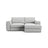 Pola 2-Sitzer Ecksofa, Rechte Seite, aus Samt oder Strukturstoff, 226x158 cm - ZEN ZONE Furniture