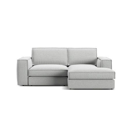 Pola 2-Sitzer Ecksofa, Rechte Seite, aus Samt oder Strukturstoff, 226x158 cm - ZEN ZONE Furniture