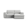 Pola 2-Sitzer Ecksofa, Rechte Seite, aus Samt oder Strukturstoff, 226x158 cm - ZEN ZONE Furniture