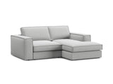 Pola 2-Sitzer Ecksofa, Rechte Seite, aus Strukturierter Stoff in Hellgrau (BABEL LIGHT GREY), 226x158 cm von Micadoni – Bild 4