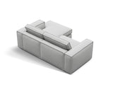 Pola 2-Sitzer Ecksofa, Rechte Seite, aus Strukturierter Stoff in Hellgrau (BABEL LIGHT GREY), 226x158 cm von Micadoni – Bild 5