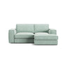 Pola 2-Sitzer Ecksofa, Rechte Seite, aus Samt oder Strukturstoff, 226x158 cm - ZEN ZONE Furniture
