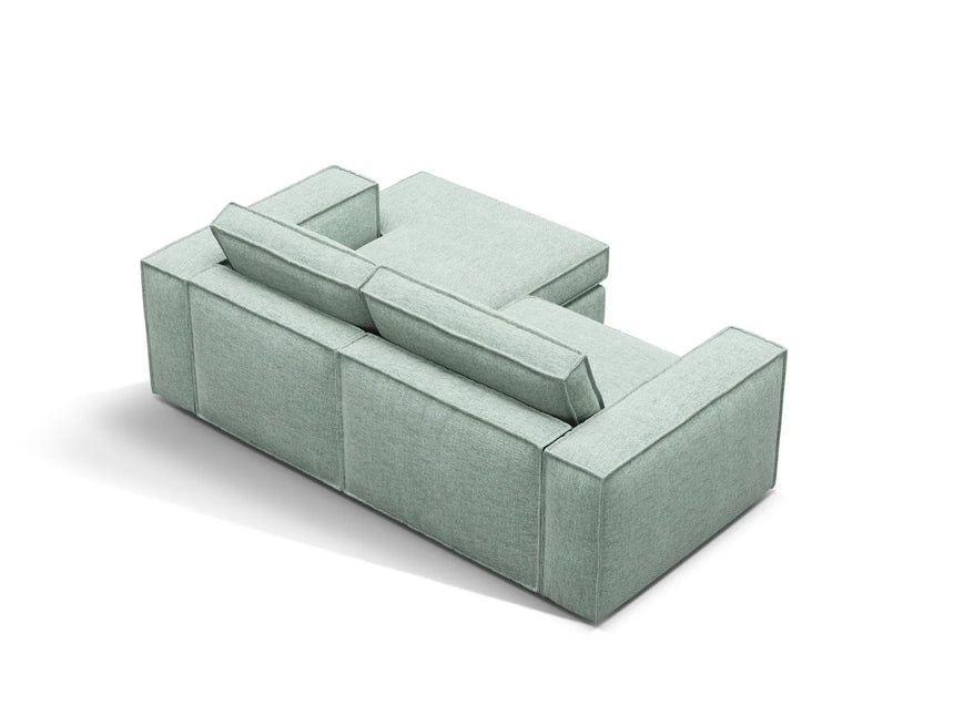 Pola 2-Sitzer Ecksofa, Rechte Seite, aus Strukturierter Stoff in Minze (BABEL SAFIRA), 226x158 cm von Micadoni – Bild 5