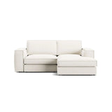 Pola 2-Sitzer Ecksofa, Rechte Seite, aus Samt oder Strukturstoff, 226x158 cm - ZEN ZONE Furniture