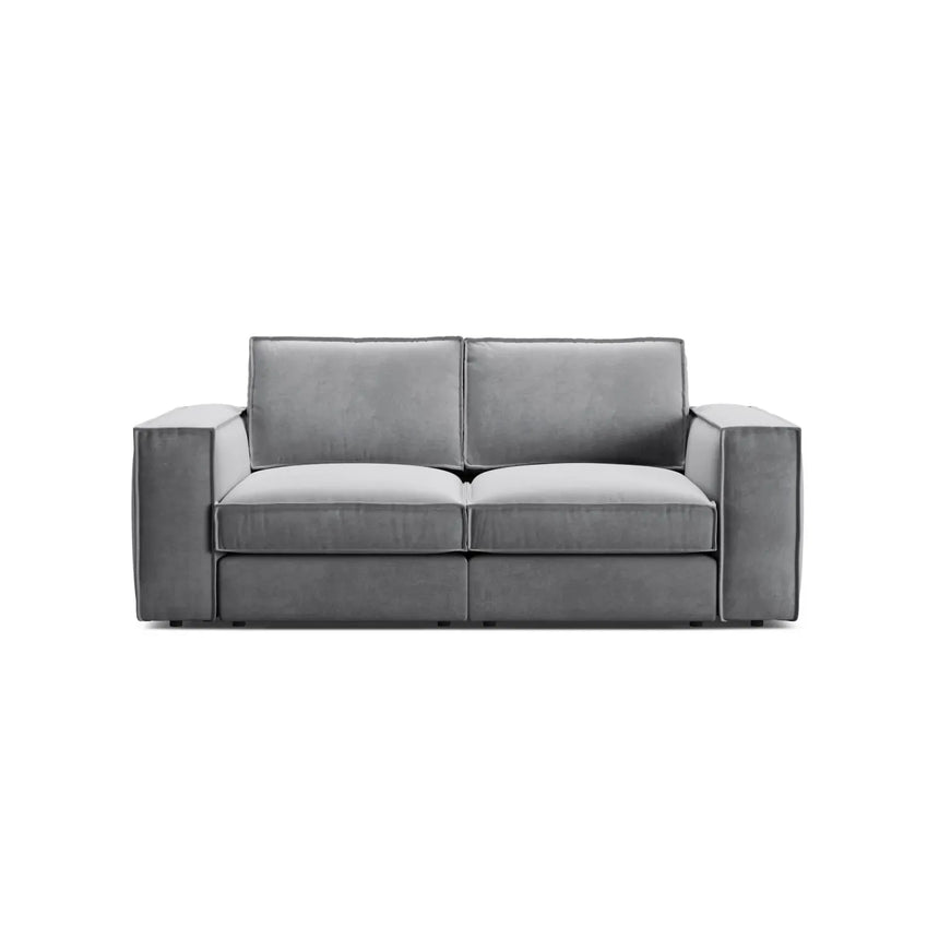 Pola 2-Sitzer Sofa aus Samt oder Strukturstoff, 206x103 cm - ZEN ZONE Furniture