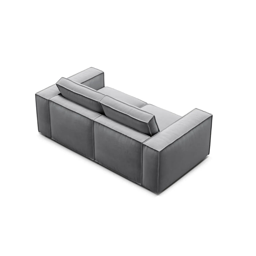Pola 2-Sitzer Sofa aus Samt oder Strukturstoff, 206x103 cm - ZEN ZONE Furniture