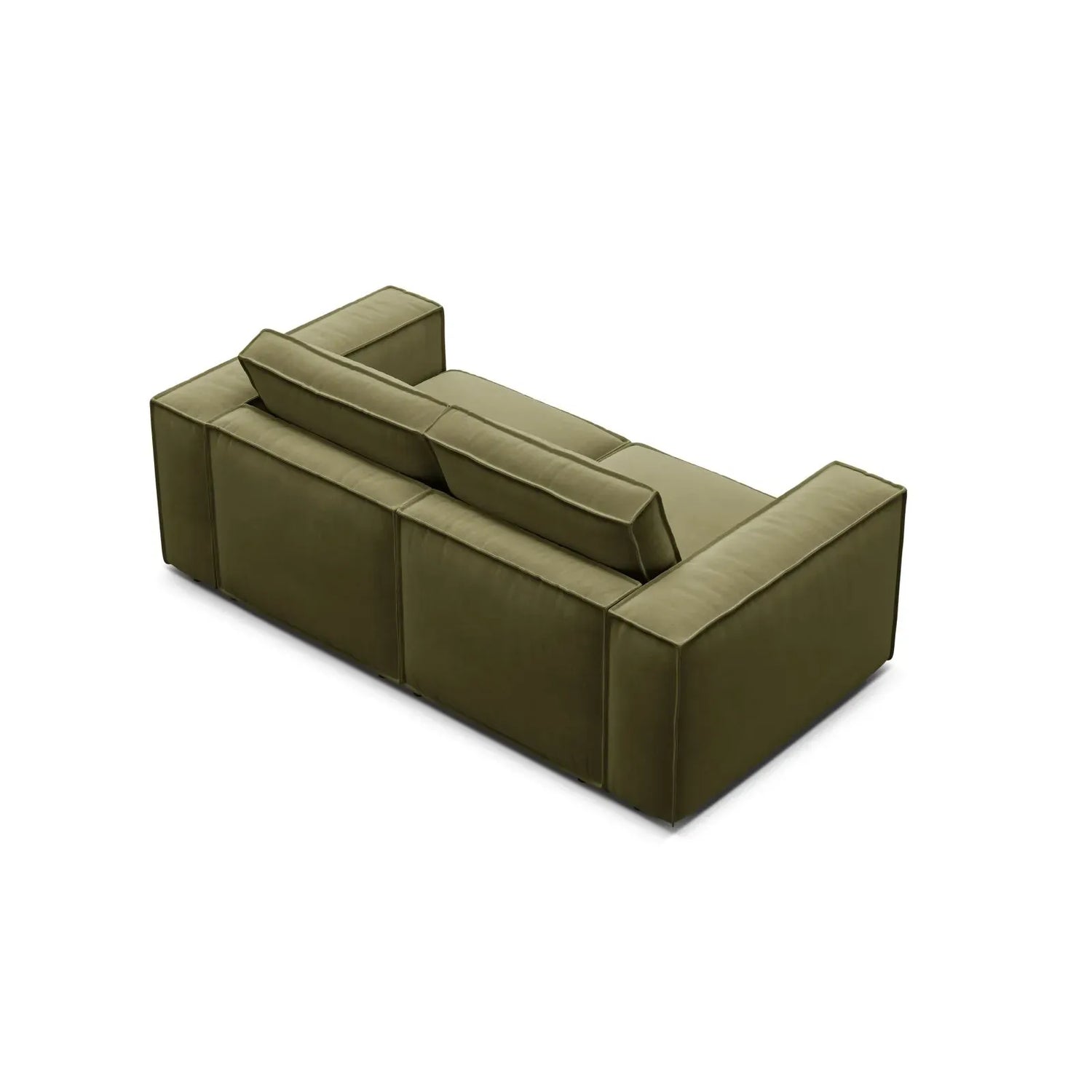 Pola 2-Sitzer Sofa aus Samt oder Strukturstoff, 206x103 cm - ZEN ZONE Furniture