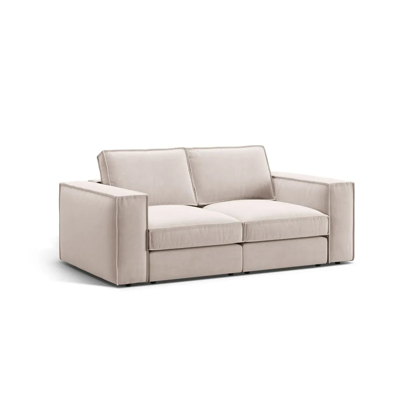 Pola 2-Sitzer Sofa aus Samt oder Strukturstoff, 206x103 cm - ZEN ZONE Furniture