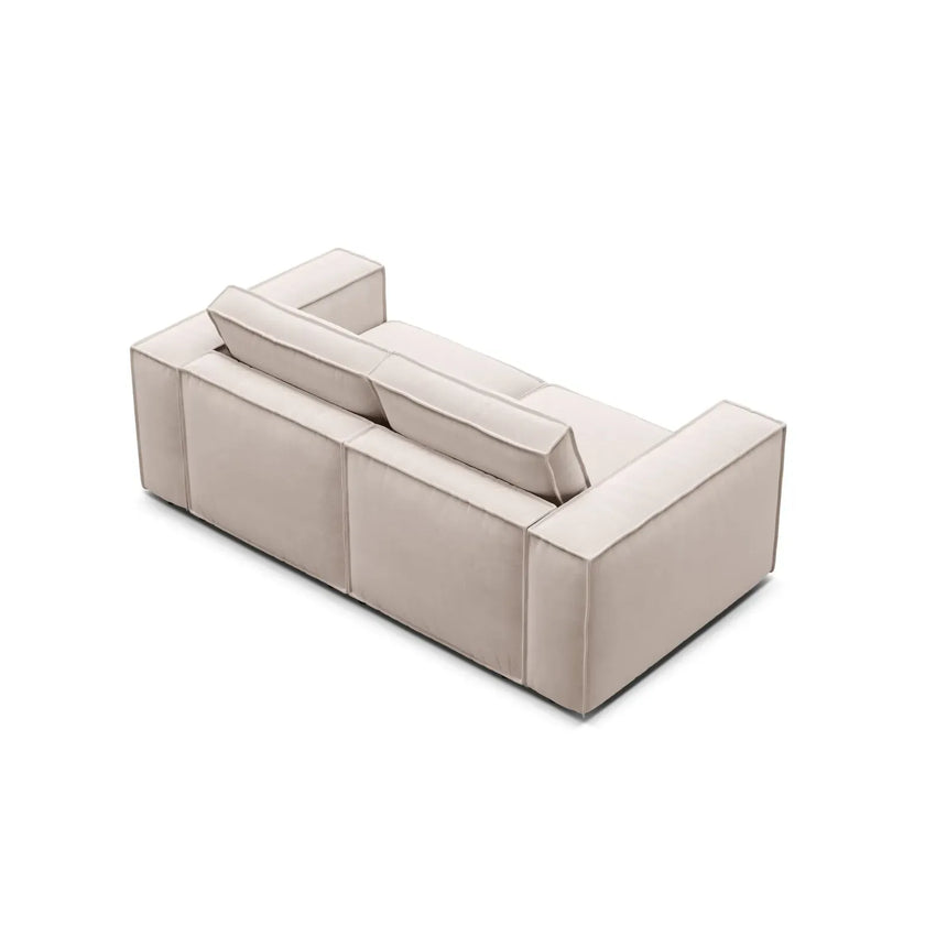 Pola 2-Sitzer Sofa aus Samt oder Strukturstoff, 206x103 cm - ZEN ZONE Furniture