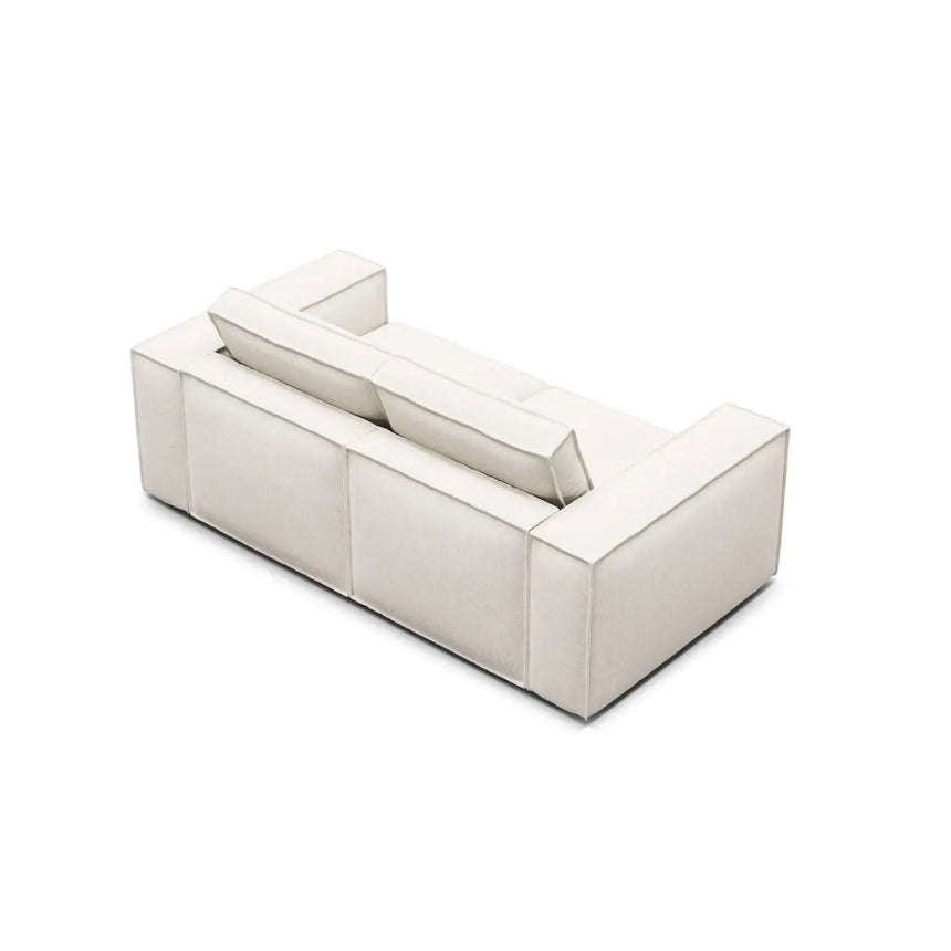 Pola 2-Sitzer Sofa aus Samt oder Strukturstoff, 206x103 cm - ZEN ZONE Furniture