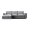 Pola 3-Sitzer Ecksofa, Linke Seite, aus Samt oder Strukturstoff, 284x158 cm - ZEN ZONE Furniture