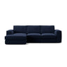 Pola 3-Sitzer Ecksofa, Linke Seite, aus Samt oder Strukturstoff, 284x158 cm - ZEN ZONE Furniture