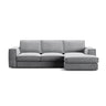 Pola 3-Sitzer Ecksofa, Rechte Seite, aus Samt oder Strukturstoff, 284x158 cm - ZEN ZONE Furniture