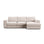Pola 3-Sitzer Ecksofa, Rechte Seite, aus Samt oder Strukturstoff, 284x158 cm - ZEN ZONE Furniture