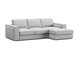 Pola 3-Sitzer Ecksofa, Rechte Seite, aus Strukturierter Stoff in Hellgrau (BABEL LIGHT GREY), 284x158 cm von Micadoni – Bild 4