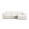 Pola 3-Sitzer Ecksofa, Rechte Seite, aus Samt oder Strukturstoff, 284x158 cm - ZEN ZONE Furniture