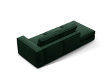 Pola 3-Sitzer Sofa, Linke Seite offen, aus Samt in Flaschengrün (Salvador 7), 259x103 cm von Micadoni – Bild 4