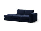 Pola 3-Sitzer Sofa, Linke Seite offen, aus Samt in Königsblau (Salvador 5), 259x103 cm von Micadoni – Bild 3