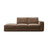 Pola 3-Sitzer Sofa, Linke Seite offen, aus Samt oder Strukturstoff, 259x103 cm - ZEN ZONE Furniture