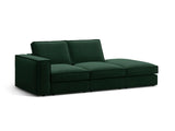 Pola 3-Sitzer Sofa, Rechte Seite offen, aus Samt in Flaschengrün (Salvador 7), 259x103 cm von Micadoni – Bild 3