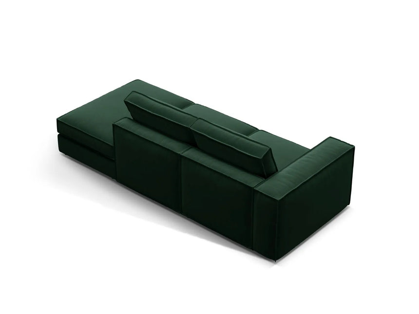 Pola 3-Sitzer Sofa, Rechte Seite offen, aus Samt in Flaschengrün (Salvador 7), 259x103 cm von Micadoni – Bild 4