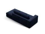 Pola 3-Sitzer Sofa, Rechte Seite offen, aus Samt in Königsblau (Salvador 5), 259x103 cm von Micadoni – Bild 4