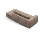 Pola 3-Sitzer Sofa, Rechte Seite offen, aus Strukturierter Stoff in Hellbraun (BABEL TAUPE), 259x103 cm von Micadoni – Bild 4