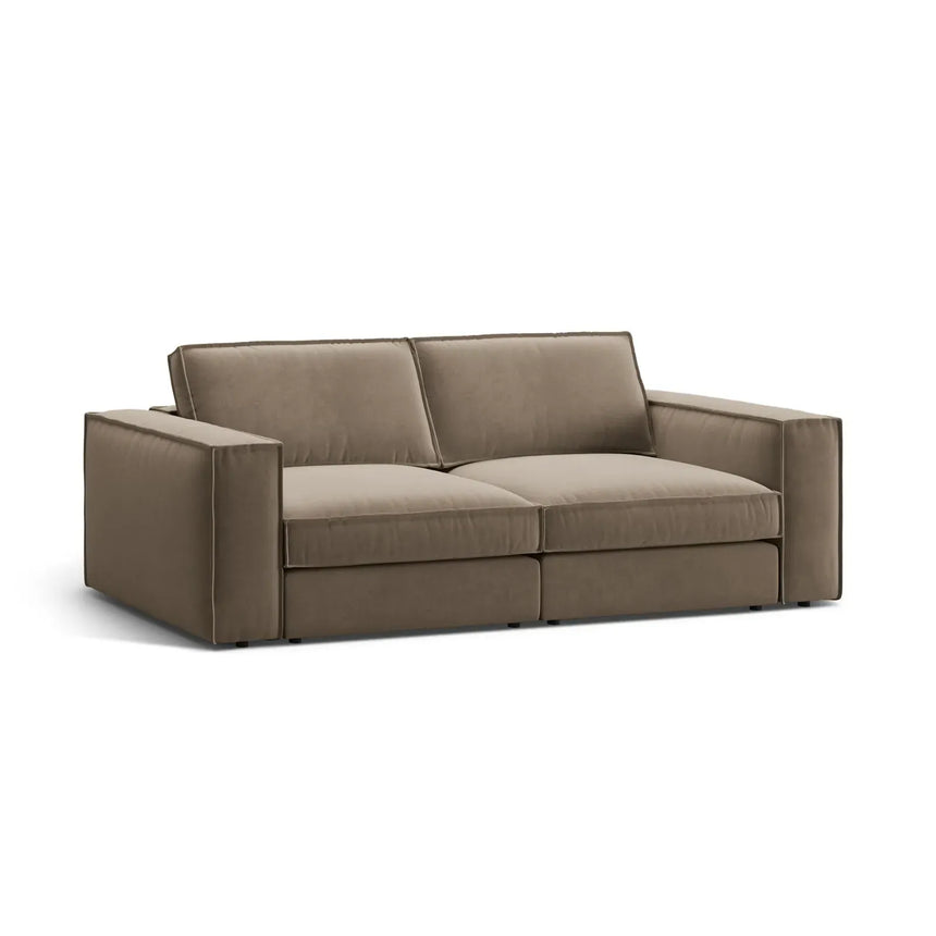 Pola 3-Sitzer Sofa aus Samt oder Strukturstoff, 236x103 cm - ZEN ZONE Furniture