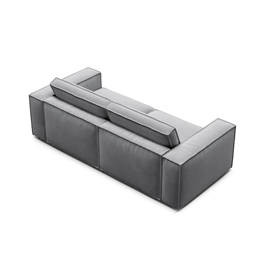 Pola 3-Sitzer Sofa aus Samt oder Strukturstoff, 236x103 cm - ZEN ZONE Furniture
