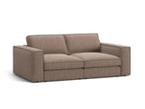 Pola 3-Sitzer Sofa aus Strukturierter Stoff in Hellbraun (BABEL TAUPE), 236x103 cm von Micadoni – Bild 3