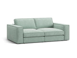 Pola 3-Sitzer Sofa aus Strukturierter Stoff in Minze (BABEL SAFIRA), 236x103 cm von Micadoni – Bild 3