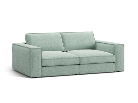 Pola 3-Sitzer Sofa aus Strukturierter Stoff in Minze (BABEL SAFIRA), 236x103 cm von Micadoni – Bild 3