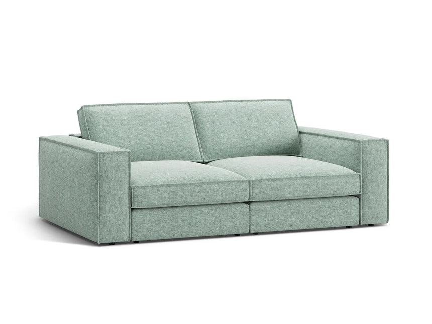 Pola 3-Sitzer Sofa aus Strukturierter Stoff in Minze (BABEL SAFIRA), 236x103 cm von Micadoni – Bild 3
