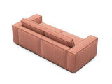 Pola 3-Sitzer Sofa aus Strukturierter Stoff in Red (BABEL RED), 236x103 cm von Micadoni – Bild 4
