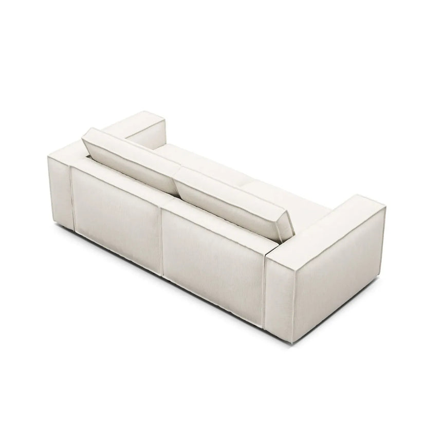 Pola 3-Sitzer Sofa aus Samt oder Strukturstoff, 236x103 cm - ZEN ZONE Furniture