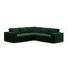 Pola 4-Sitzer Ecksofa, symmetrisch, aus Samt oder Strukturstoff, 284x284 cm - ZEN ZONE Furniture