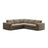 Pola 4-Sitzer Ecksofa, symmetrisch, aus Samt oder Strukturstoff, 284x284 cm - ZEN ZONE Furniture
