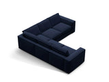 Pola 4-Sitzer Ecksofa, symmetrisch, aus Samt in Königsblau (Salvador 5), 284x284 cm von Micadoni – Bild 3