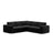 Pola 4-Sitzer Ecksofa, symmetrisch, aus Samt oder Strukturstoff, 284x284 cm - ZEN ZONE Furniture