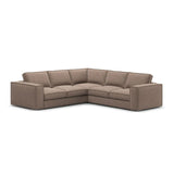 Pola 4-Sitzer Ecksofa, symmetrisch, aus Samt oder Strukturstoff, 284x284 cm - ZEN ZONE Furniture