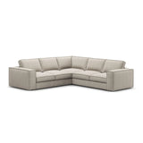 Pola 4-Sitzer Ecksofa, symmetrisch, aus Samt oder Strukturstoff, 284x284 cm - ZEN ZONE Furniture