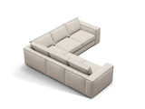 Pola 4-Sitzer Ecksofa, symmetrisch, aus Strukturierter Stoff in Sand (BABEL SAND), 284x284 cm von Micadoni – Bild 3