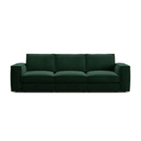 Pola 4-Sitzer Sofa aus Samt oder Strukturstoff, 284x103 cm - ZEN ZONE Furniture