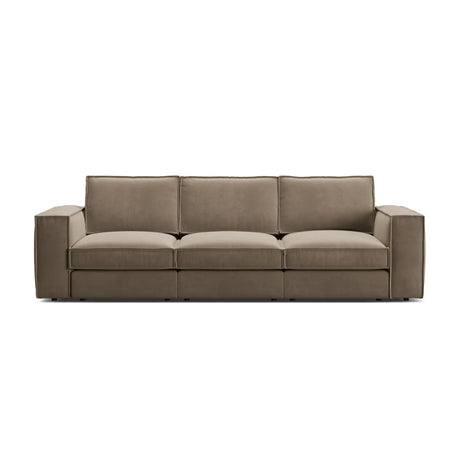 Pola 4-Sitzer Sofa aus Samt oder Strukturstoff, 284x103 cm - ZEN ZONE Furniture