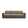 Pola 4-Sitzer Sofa aus Samt oder Strukturstoff, 284x103 cm - ZEN ZONE Furniture