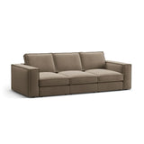 Pola 4-Sitzer Sofa aus Samt oder Strukturstoff, 284x103 cm - ZEN ZONE Furniture