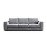 Pola 4-Sitzer Sofa aus Samt oder Strukturstoff, 284x103 cm - ZEN ZONE Furniture